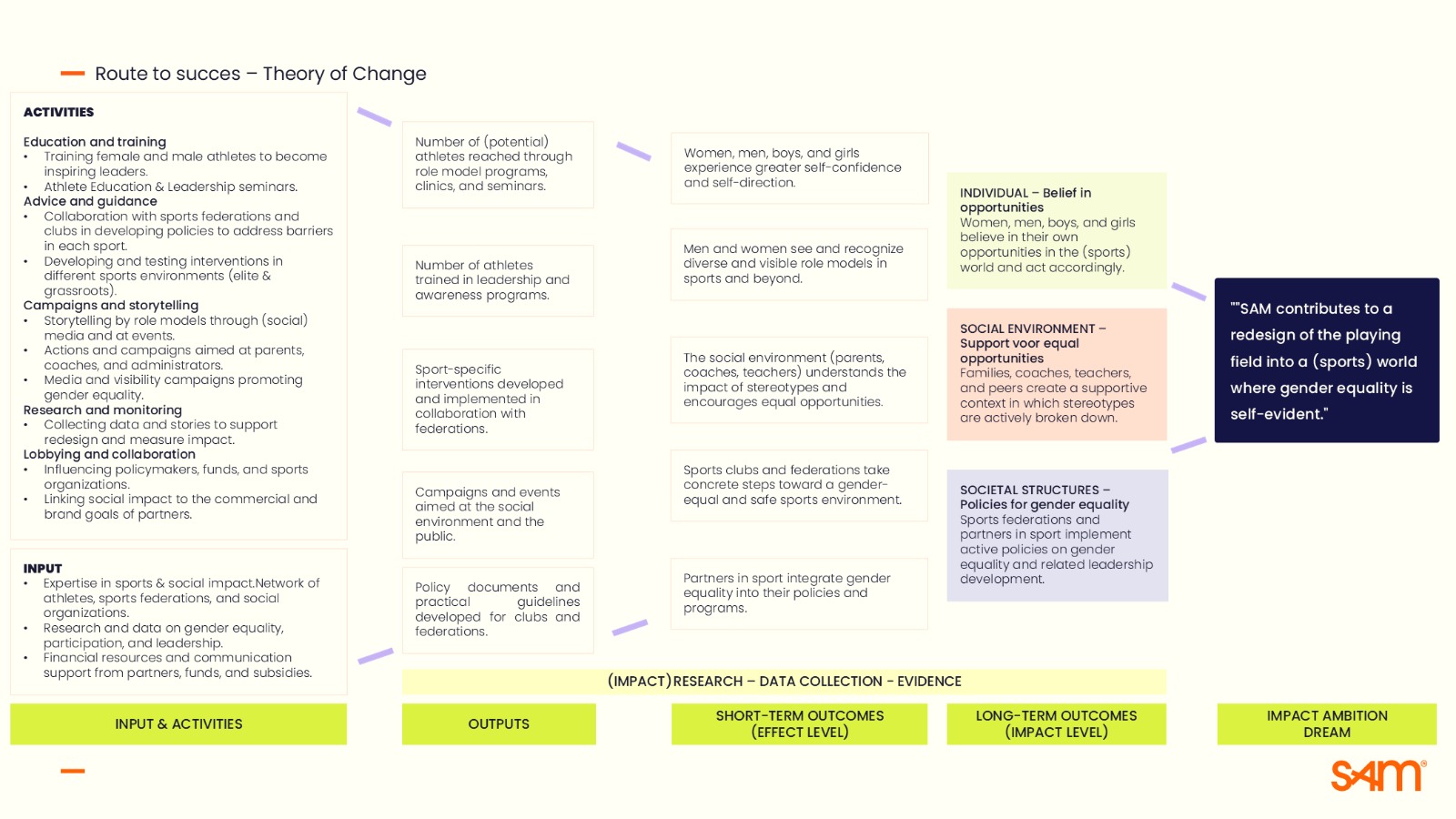 SAM Theory of Change